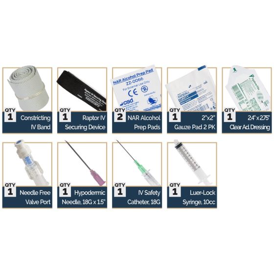 NAR NEEDLELESS SALINE LOCK KIT