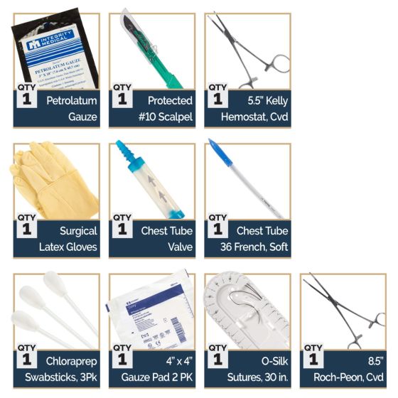 CHEST TUBE INSERTION KIT